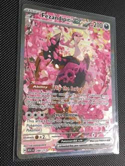 Pokemon Fezandipiti ex Ascended Heroes SIR 288/217 NM super clean! - Image 2