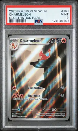 2023 POKEMON MEW EN-151 ILLUSTRATION RARE #169 CHARMELEON PSA 9 - Image 1