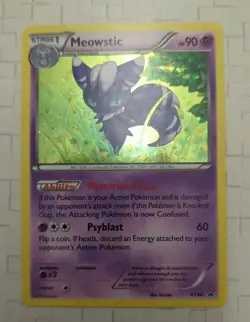 Meowstic XY48 - Holo Promo - Pokemon XY Black Star Promos - Pokemon TCG - Image 1