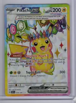 Pokemon Cards ex Holo Lot -( Mewtwo - Pikachu - Meowscarada - Iron Leaves )- NM - Image 3