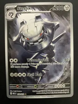 Steelix Pokemon 150/132 Full Art Illustration Rare Holo Mega Evolution - Image 3