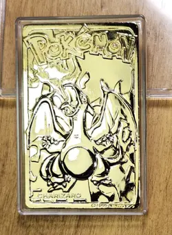 1999 Pokemon 23K Gold Plated Charizard BK - Image 1