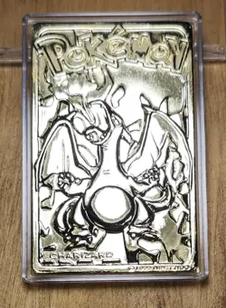 1999 Pokemon 23K Gold Plated Charizard BK - Image 2