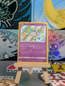 Pokemon Galarian Ponyta Shining Fates: Shiny Vault Shiny Holo Rare SV047/SV122 - Image 1