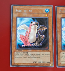 3X Yu-Gi-Oh! Substitoad (LODT-EN028), RARE, 1st EDITION, LP — LIGHTLY PLAYED - Image 2