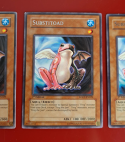 3X Yu-Gi-Oh! Substitoad (LODT-EN028), RARE, 1st EDITION, LP — LIGHTLY PLAYED - Image 4