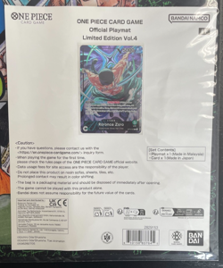 ONE PIECE CCG OFFICIAL PLAYMAT LIMITED EDITION VOL 4 RORONOA ZORO OP12-020 - Image 3