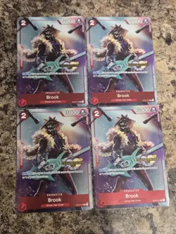 One Piece TCG 4x Brook ST01-011 2023 Championship Series Promos *SHIPS NOW* - Image 1
