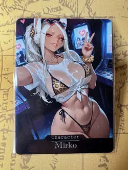 Mirko My Hero Academia ACG Goddess Story Waifu Anime Custom Card - Image 1