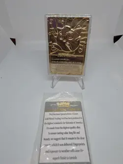 Jigglypuff 1999 Burger King 23k Gold Plated Card - COA - Image 2
