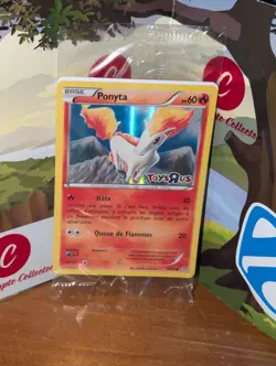 Pokemon FRENCH Ponyta 14/83 CARD 20th ANNIVERSARY GENERATIONS Toys"R"Us Sealed - Image 1