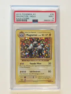PSA 9 Magneton 038/108 Evolutions Pokemon Card - Image 1