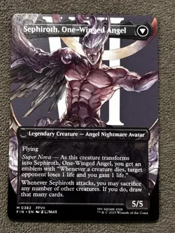MTG Final Fantasy Sephiroth Fabled Soldier Borderless Card 0382 Non-Foil - Image 2