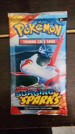 Pokemon TCG Scarlet & Violet Surging Sparks Booster Pack 10 Cards English - Image 1