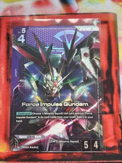 Gundam Card Game ST09-002 LR+ Force Impulse Gundam - Image 1