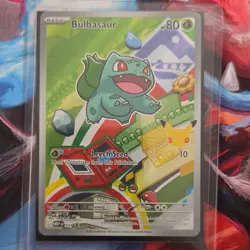 Pokemon Bulbasaur Me: Mega Evolution Promo Stamped Holo Leech Seed Card #037 - Image 1