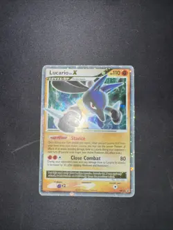 Pokemon Lucario LV.X Diamond & Pearl Promo Holo DP12 110 HP Fighting Card - Image 1