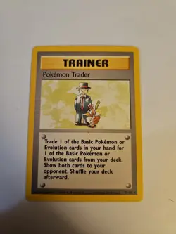 Pokemon Base Set Trainer Trader Card 77/102 - Image 1
