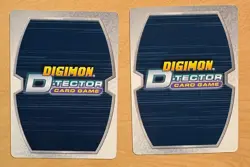 2 Digimon D-Tector GIZAMON Cards 2002 Bandai, DT-6, Rookie, P3MUD - Image 2