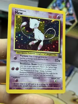 #2 Mew 9 Black Star Promo 2000 Holo Rare SWIRL WOTC Pokemon Card TCG - Image 4