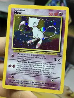 #2 Mew 9 Black Star Promo 2000 Holo Rare SWIRL WOTC Pokemon Card TCG - Image 5