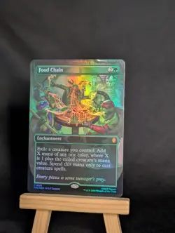 Mint/Near-Mint, English - 1 x MTG Food Chain - Foil - Borderless TMNT - Image 1