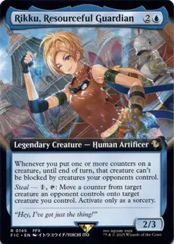 Rikku, Resourceful Guardian (Extended Art) Commander: Final Fantasy - Magic MTG - Image 1