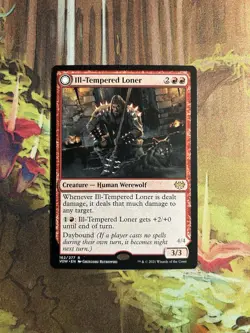 Ill-Tempered Loner // Howlpack Avenger NM, English MTG Innistrad: Crimson Vow - Image 1