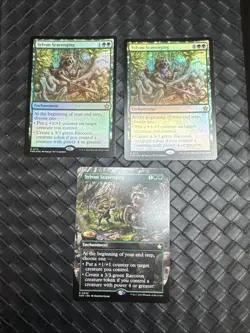 3x Sylvan Scavenging 1x borderless 2x Foil Foundations MTG NM+ - Image 1