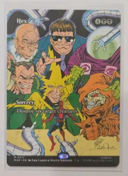 Hex (Borderless) Mythic Marvel's Spider Man MTG - Image 1