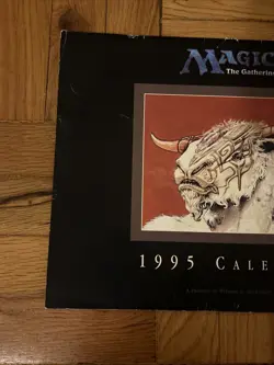 Magic The Gathering 1995 & 1996 Calendar Vintage VTG Wizards Of The Coast - Image 2