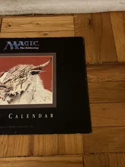 Magic The Gathering 1995 & 1996 Calendar Vintage VTG Wizards Of The Coast - Image 3