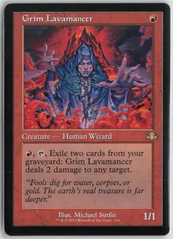 Grim Lavamancer (Retro Frame) Normal R Dominaria Remastered 324 NM pack fresh - Image 1