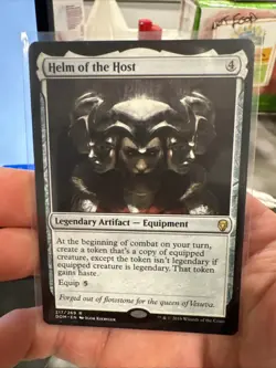 MTG Magic Helm of the Host 217 Dominaria Regular NM - Image 1
