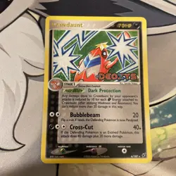 Crawdaunt 6/107 - Ex Deoxys Reverse Holo Stamped - Pokemon 2005 - MP - Image 3