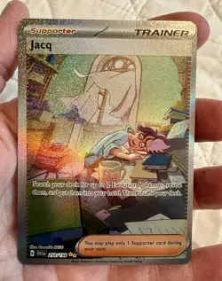 Pokemon TCG Jacq Holo Trainer Card 250/198 Scarlet & Violet Base Set Mint Holo - Image 3