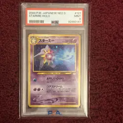 Pokemon PSA 9 Japanese Starmie 121 Holo Rare Neo 3 Neo Revelation Mint - Image 2