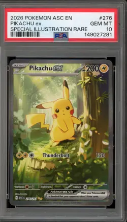 Pokemon Pikachu ex Ascended Heroes Special Illustration Rare #276 PSA 10 - Image 1