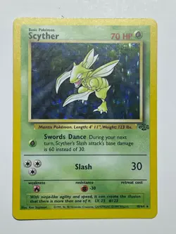 Scyther - 10/64 - Pokemon Jungle Unlimited Holo Rare Card WOTC NM - Image 1