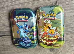 Pokemon TCG Prismatic Evolutions Mini Tin Lot of 2 - New & Sealed - Image 1