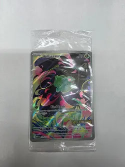 2025 Pokemon Bulbasaur 133/132 Mega Evolution Stamped Promo Sealed in Plastic - Image 1