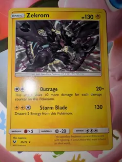 POKEMON TCG ZEKROM 35/73 HOLOGRAPHIC NM/MINT SHINING LEGENDS (SEE PHOTOS) - Image 1
