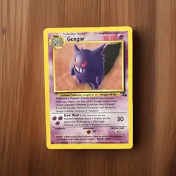 1999 Pokemon Gengar Fossil 20/62 Non-Holo Rare Unlimited - Image 1