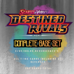 Pokemon TCG Destined Rivals - 100% Complete Master Base Set - All C/UC/R/RH/EX - Image 1