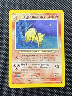 Light Ninetales 50/105 Uncommon Neo Destiny Pokemon LP/NM - Image 1
