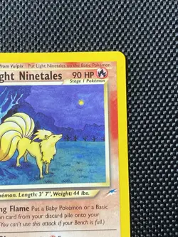 Light Ninetales 50/105 Uncommon Neo Destiny Pokemon LP/NM - Image 3