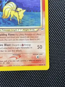 Light Ninetales 50/105 Uncommon Neo Destiny Pokemon LP/NM - Image 4