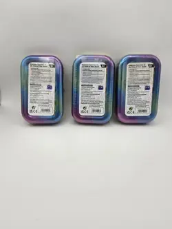 Pokemon TCG Scarlet & Violet Prismatic Evolutions Sealed Mini Tin Lot Of 3 New - Image 2