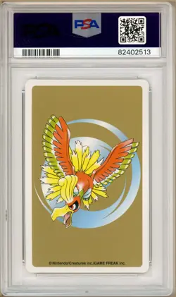 Pokemon - HitmonChan 5 of Clubs, Gold Ho-oh Back Poker Deck #107 PSA 9 - Image 2