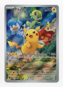 2023 Pokemon Scarlet & Violet Pikachu Holo Black Star Promo Full Art #SVP EN 027 - Image 1